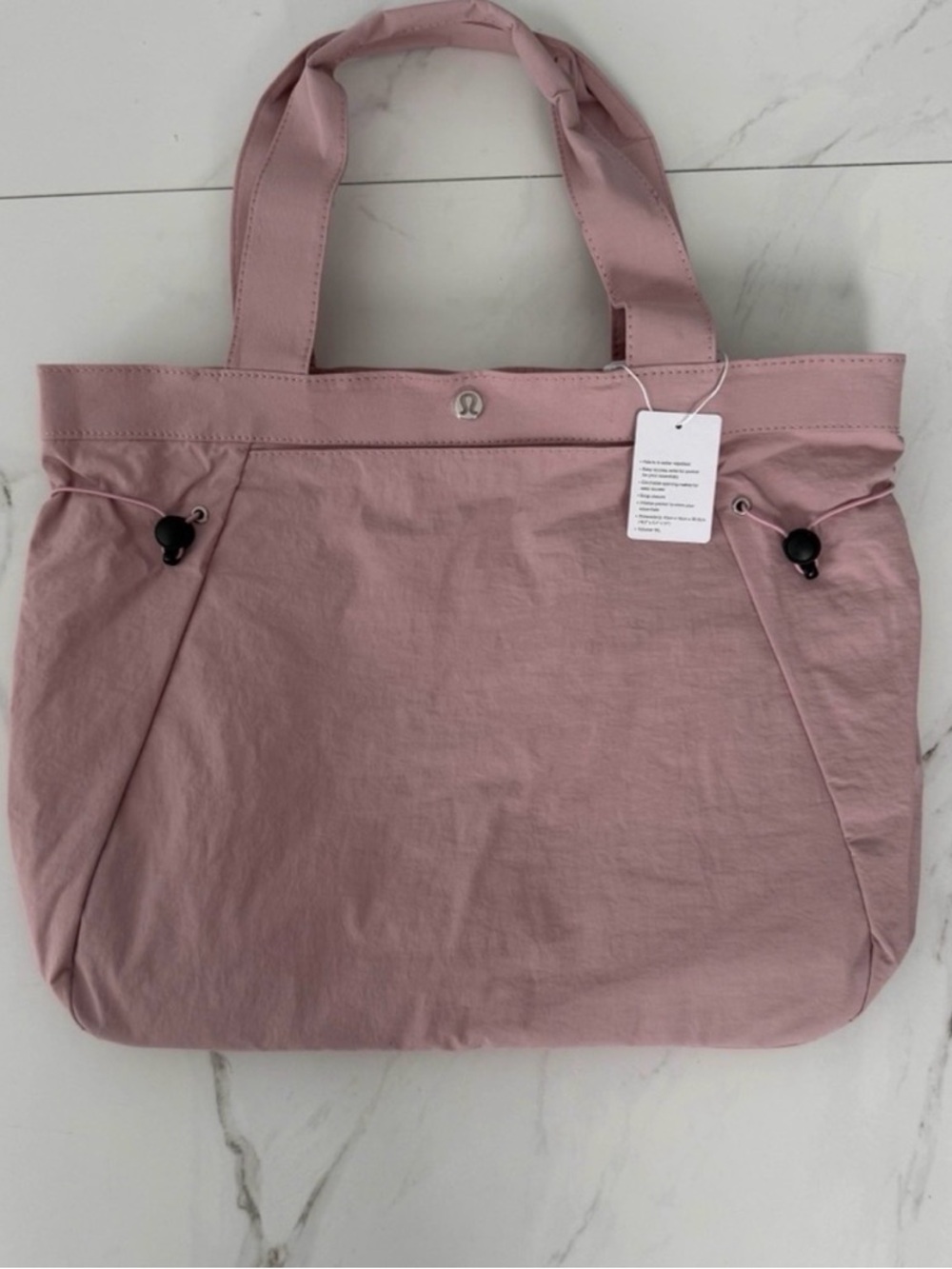 lululemon athletica Dusty Pink Tote with Top Snap